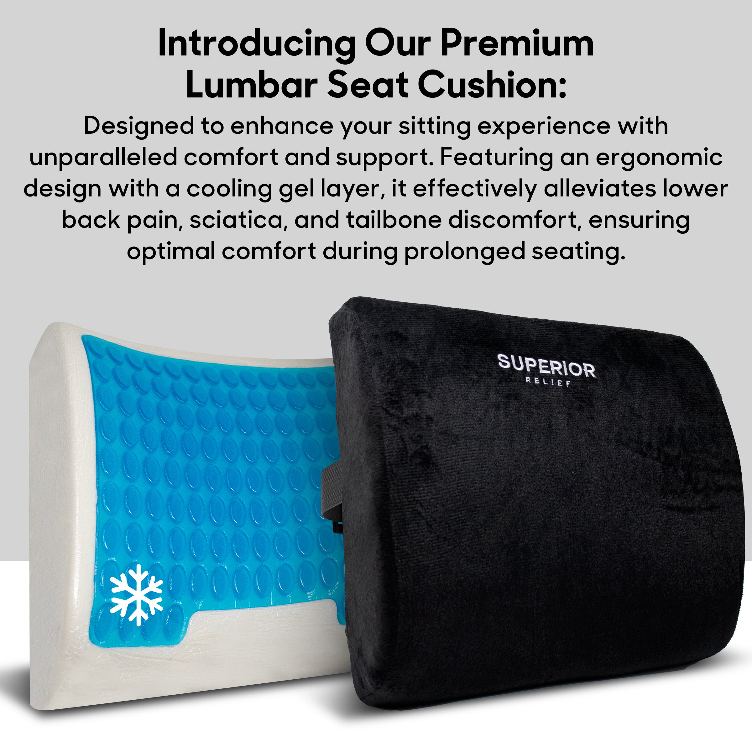 Superior Relief Lumbar Seat Cushion