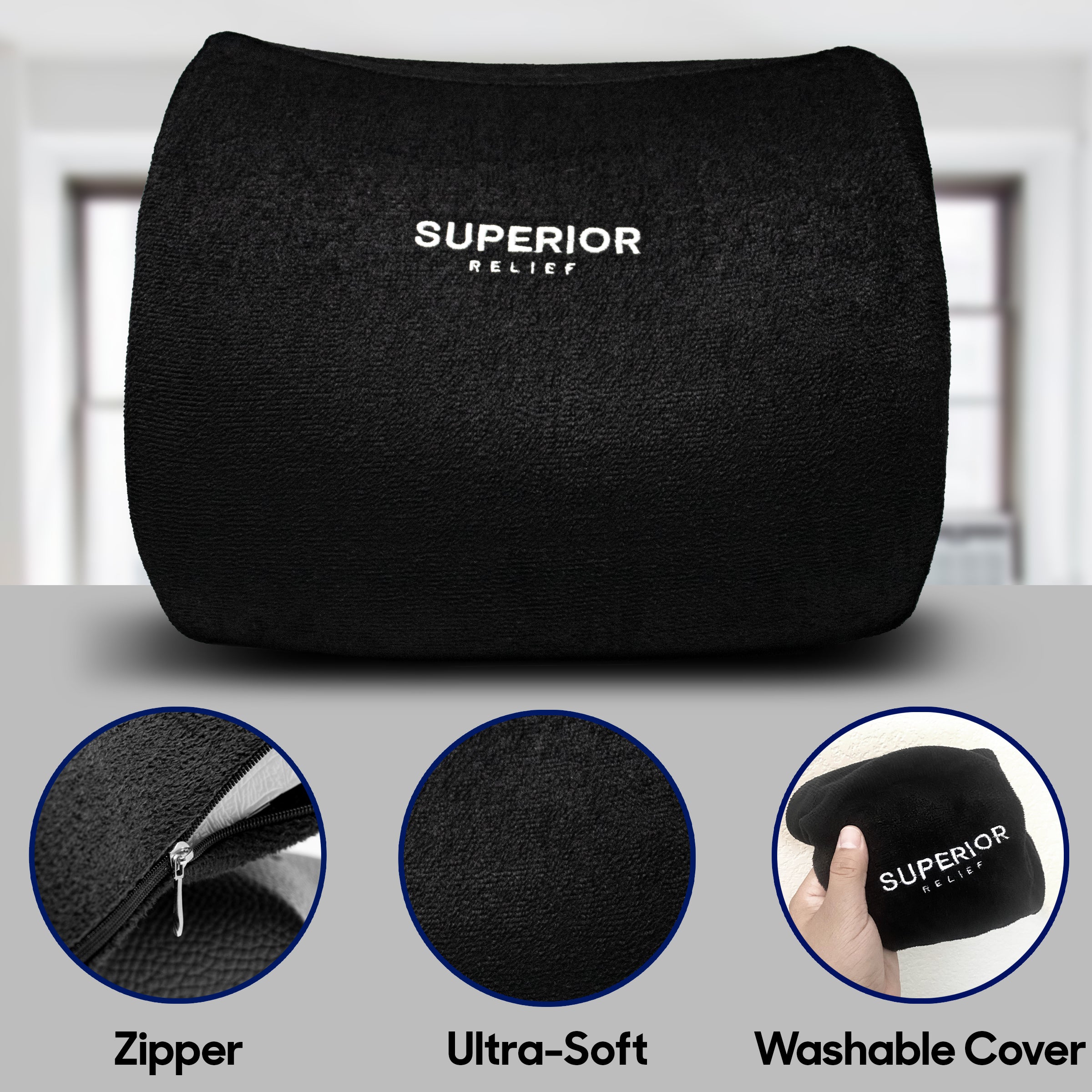 Superior Relief Lumbar Seat Cushion